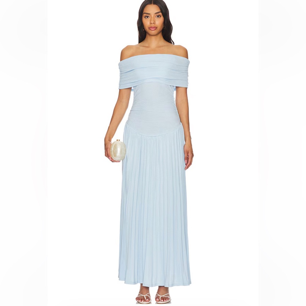 Field Of Dreams Dress in Light Blue LIONESS